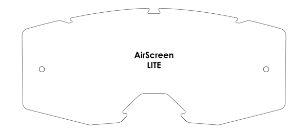 LITEMX Airscreen lencse, fehér, 1, nordicamoto.ro