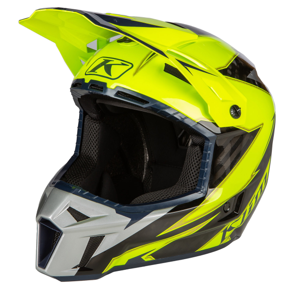 Casca Klim F3 Carbon Off-Road ECE LIGHTNING WHITE, 25, nordicamoto.ro