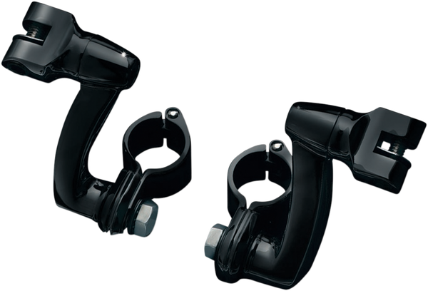 Longhorn Offset Footpeg Mounts Black, 1, nordicamoto.ro
