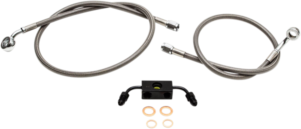 Stainless Steel Brake Line Kit Silver 30, 1, nordicamoto.ro