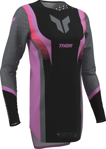 Tricou Dama Thor Sportmode Velocity Mov/Negru S, 1, nordicamoto.ro