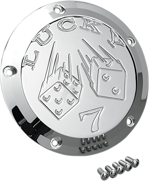 Chrome Billet Derby Cover Chrome, 2, nordicamoto.ro