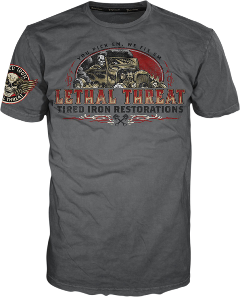Tired Iron Restorations T-shirt Gray XL, 1, nordicamoto.ro