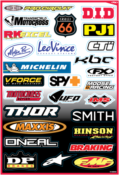 Sponsor Sticker Kit Multi, 2, nordicamoto.ro