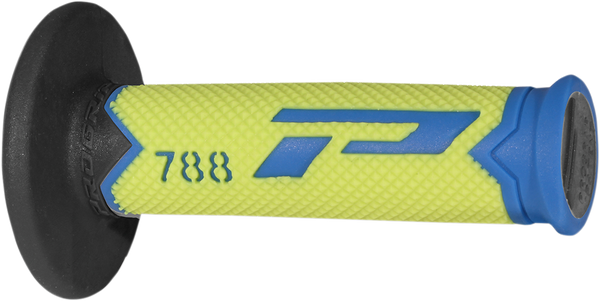 Triple Density Grips Black, Blue, Fluorescent Yellow, 1, nordicamoto.ro