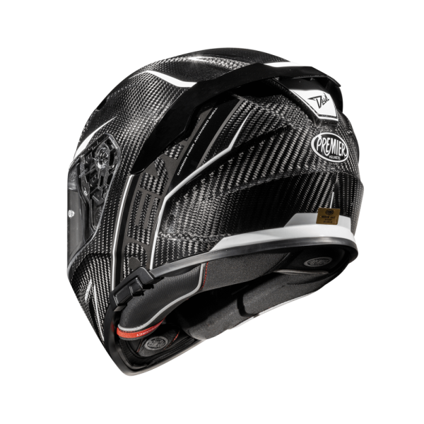 Casca Premier Devil Carbon ST8 sisak, fekete/fehér, S-es méret, 1, nordicamoto.ro