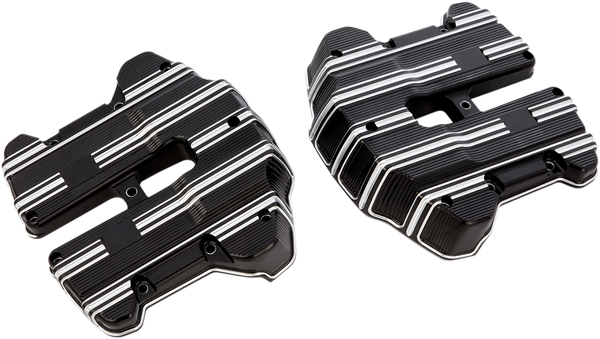 10 Gauge Rocker Box Top Covers Black, Silver, 2, nordicamoto.ro
