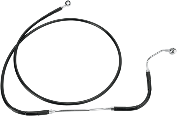 Extended Length Black Vinyl Brake Line Kit Black Oversize [+51 mm (2'')], 1, nordicamoto.ro