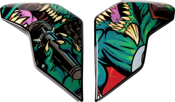 Placi laterale casca Icon Airflite Black/Green/Red ONE SIZE, 1, nordicamoto.ro