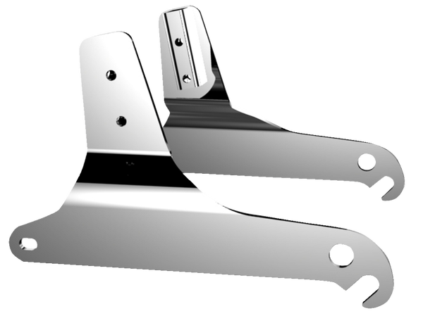Sissy Bar Side Plates Black, 2, nordicamoto.ro