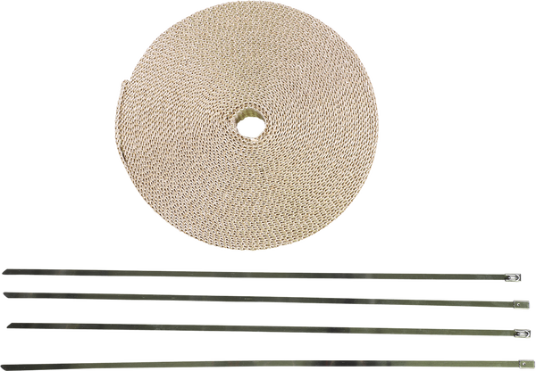 High-temperature Exhaust Wrap Kits Off-white, 1, nordicamoto.ro