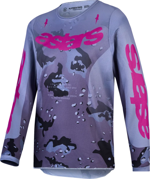 Alpinestars Fluid Lone gyerek póló, lila/szürke, L-es méret, 1, nordicamoto.ro