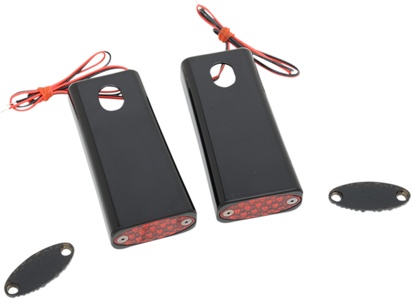 Fender Strut Led Marker Lights Black, 1, nordicamoto.ro