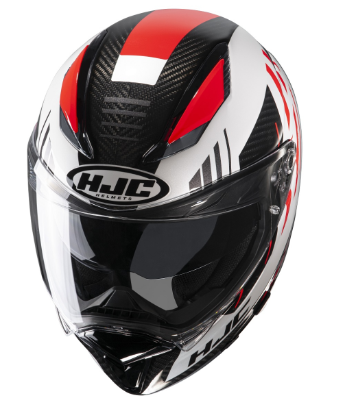 Casca HJC F70 Carbon Kesta Argintiu Rosu XL, 5, nordicamoto.ro