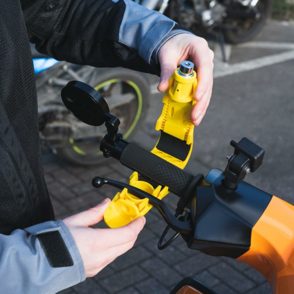 Oxford LeverLock motorkerékpár-zár riasztóval, sárga, 1, nordicamoto.ro
