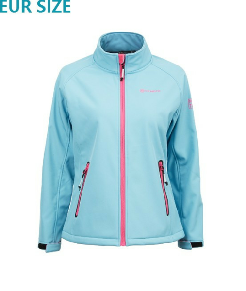 GEACĂ DAMĂ SOFTSHELL SAXE CFMOTO – ALBASTRU/ROZ, 7, nordicamoto.ro