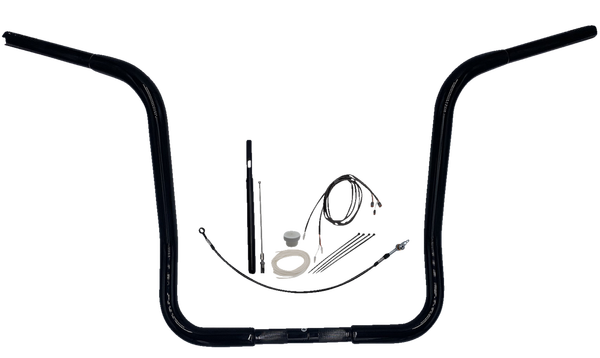 1-1/4(r) Ez Install Round Top Handlebar Kit Black, 2, nordicamoto.ro