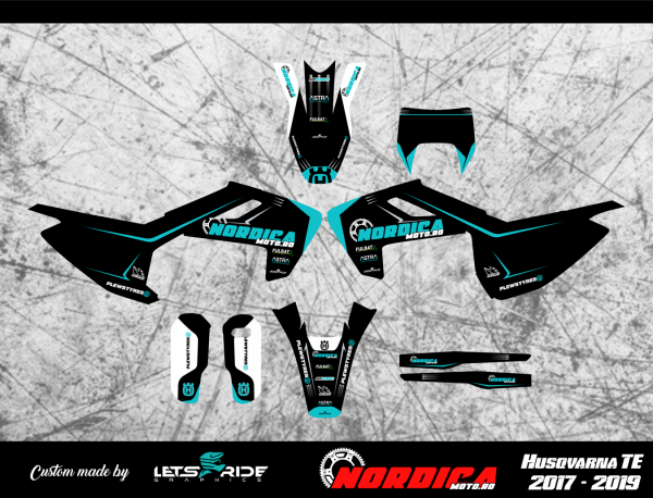 Kit stickere HUSQVARNA TE 2017-2019 Nordicamoto, 1, nordicamoto.ro
