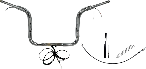 Plug & Play Ez Install 1-1/2(r) Round Top Handlebar Kit Silver, 3, nordicamoto.ro