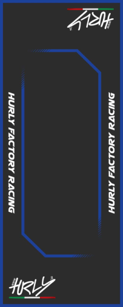 Workstation Floor Mat Black, Blue, White, 2, nordicamoto.ro
