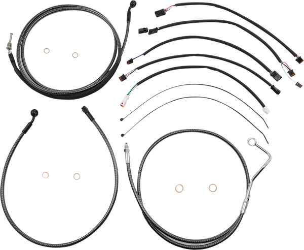 Karbonfibr Designer Handlebar Installation Kit Silver, 1, nordicamoto.ro