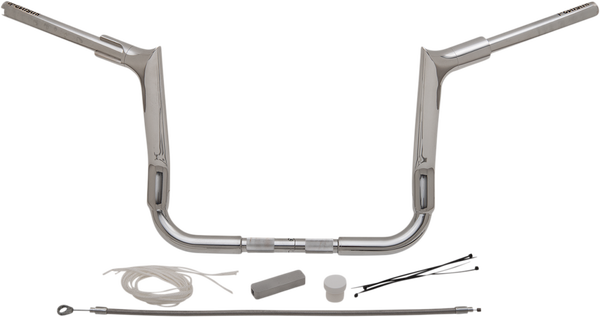 1-1/2(r) Ez Install Pointed Top Handlebar Kit Silver, 3, nordicamoto.ro