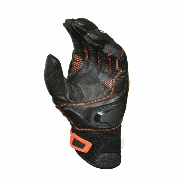 Manusi de piele vara MACNA OZONE Negru/Rosu fluo XXL, 2, nordicamoto.ro