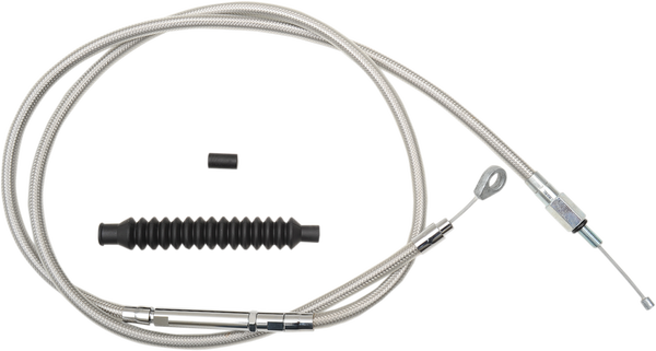 Stainless Steel Braided Clutch Cable Silver, 1, nordicamoto.ro