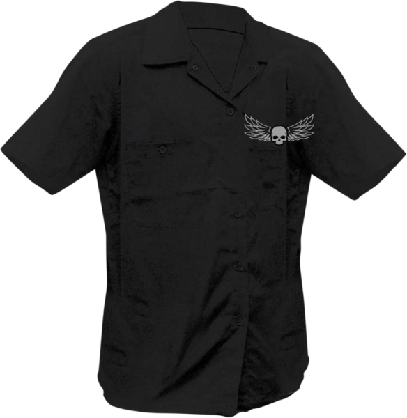 Ride Low Skull Printed Shop Shirt Black XL, 1, nordicamoto.ro