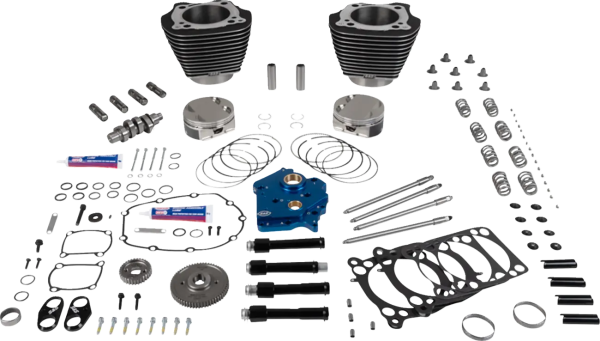 Engine Performance Kit Highlighted Fins-Wrinkle Black, 1, nordicamoto.ro