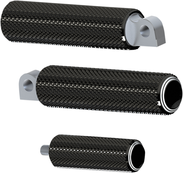 Fusion Male-mount Footpegs Black, Silver, 1, nordicamoto.ro