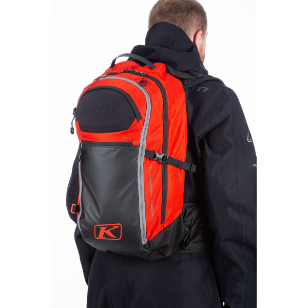 Klim Krew 22 Fiery Red – Black motoros hátizsák, 7, nordicamoto.ro