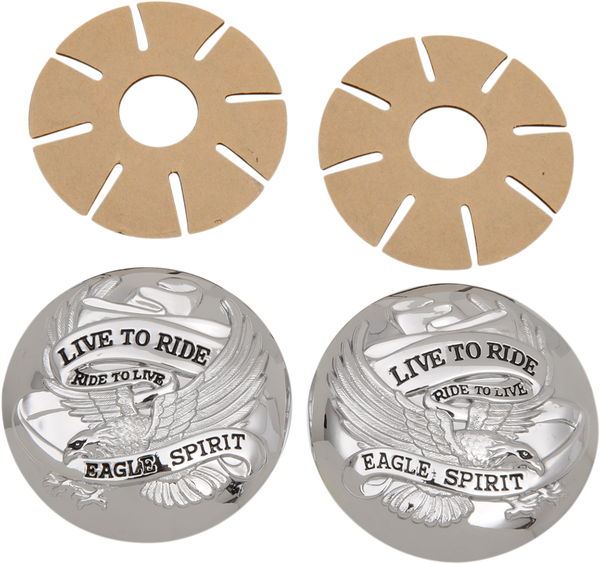 (r)live To Ride(r) Gas Cap Covers Chrome, 1, nordicamoto.ro