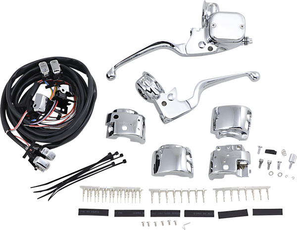 Handlebar Control Kit With Mechanical Clutch Silver, 3, nordicamoto.ro