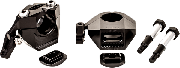 2d.gt Handlebar Risers Black, 1, nordicamoto.ro