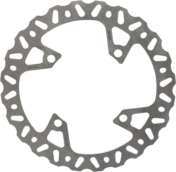 Brake Rotor Fixed Round Silver, Stainless Steel, 1, nordicamoto.ro