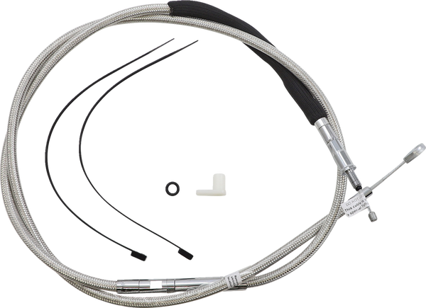 High-efficiency Polished Stainless Clutch Cable Silver, 1, nordicamoto.ro