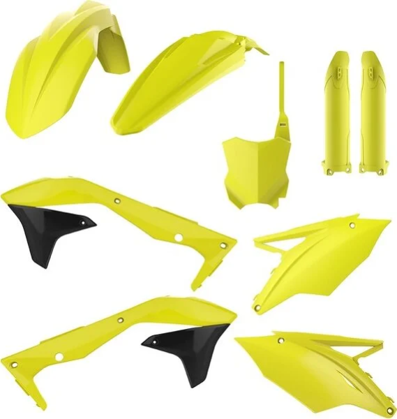 Complete Body Kit For Kawasaki Black, Yellow, 1, nordicamoto.ro