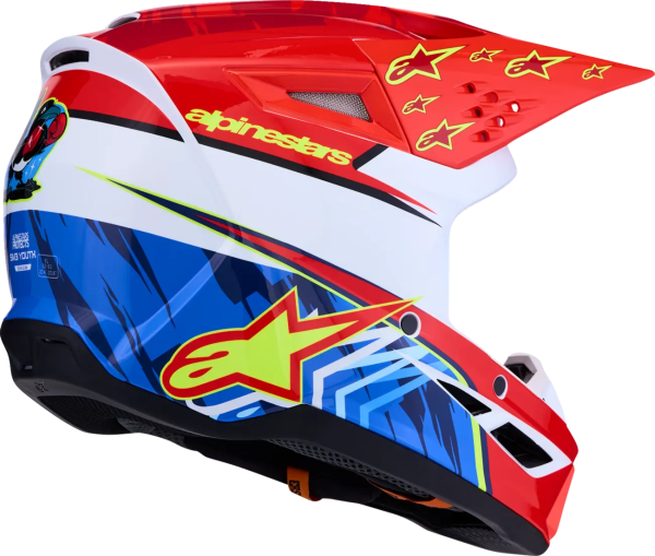Alpinestars SM3 Falcon gyermek sisak, piros/fehér/kék, S-es méret, 2, nordicamoto.ro