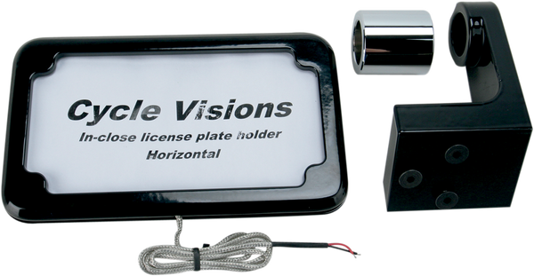 In-close License Plate Holder Black, 1, nordicamoto.ro