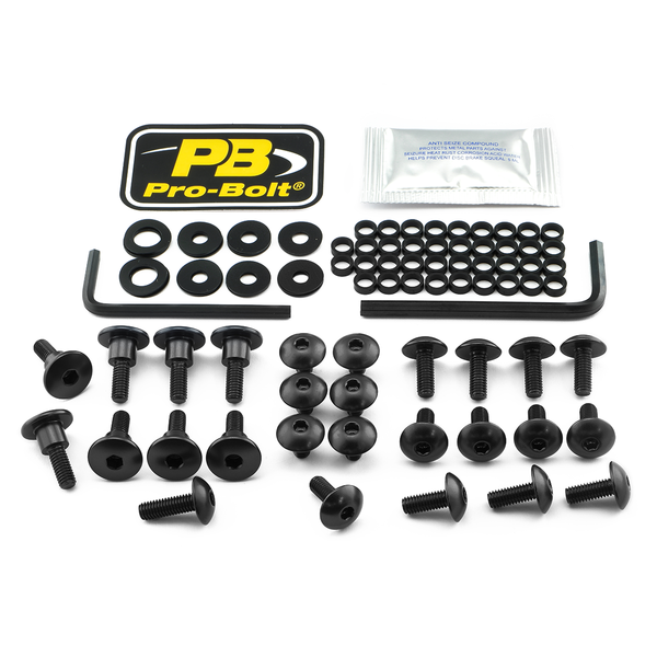 Fairing Bolt Kit For Suzuki Black, 1, nordicamoto.ro