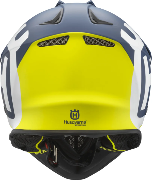 Husqvarna Railed kék/sárga gyermek sisak, L/52-es méret, 7, nordicamoto.ro