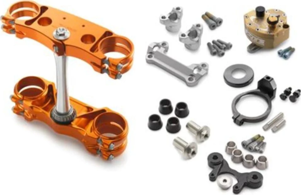 FACTORY TRIPLE CLAMP KIT/FACTORY STEERING DAMPER KIT, 1, nordicamoto.ro