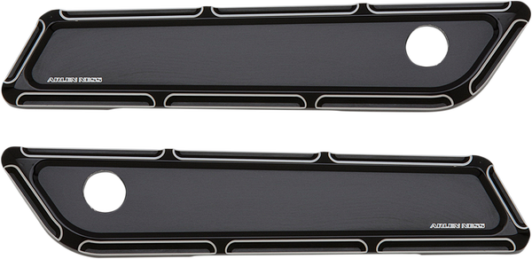 Ness-tech® Saddlebag Beveled Hinge Covers Black, 1, nordicamoto.ro