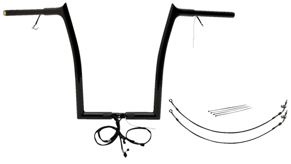 Plug & Play Ez Install 1-1/4(r) Pointed Top Handlebar Kit Black, 2, nordicamoto.ro
