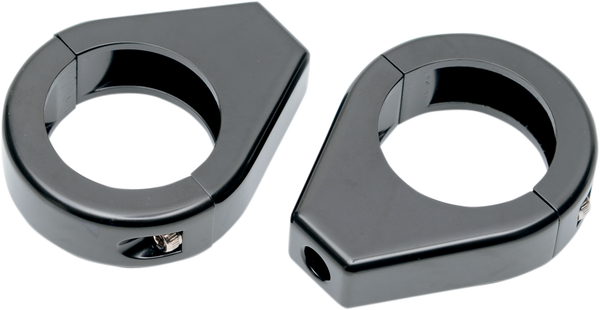Turn Signal Fork Clamps Black, 1, nordicamoto.ro