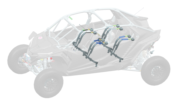 4-pontos biztonsági övkészlet CFMOTO Z10-4 UTV-hez (4 db), 1, nordicamoto.ro
