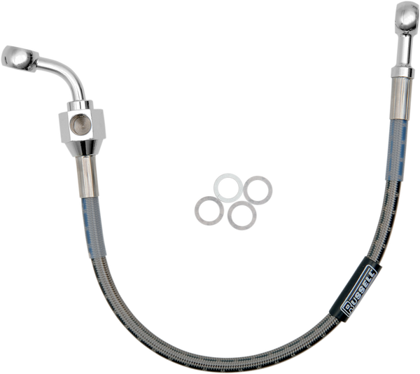 Stock-length Rear Brake Line Silver Standard, 1, nordicamoto.ro