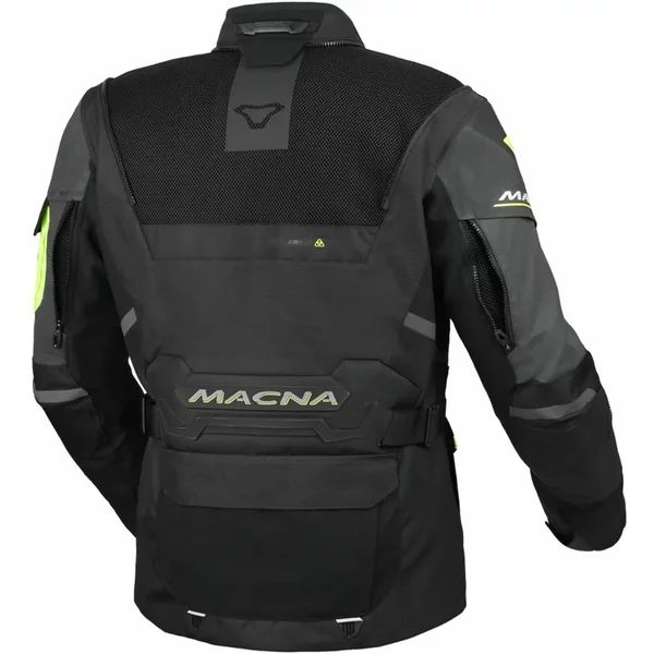 MACNA FLEXODUS Night Eye™ XXL vízálló textil túra-/kalanddzseki – Black Night Eye/fluoreszkáló sárga, 8, nordicamoto.ro