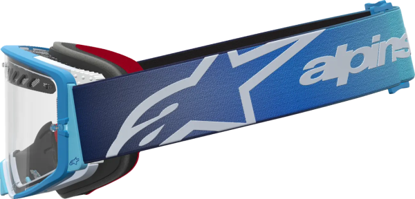 Ochelari Alpinestars Supertech Dura Air Fluid Albastru/Argintiu/Lentila Clara, 5, nordicamoto.ro